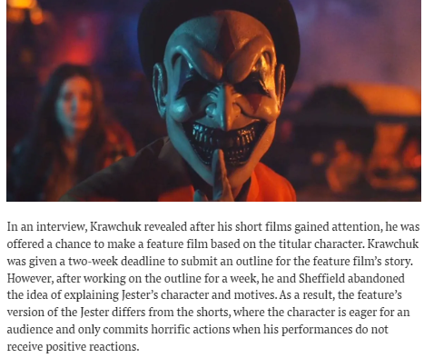 The Jester: Is the Horror Film Based on a Real Urban Legend?